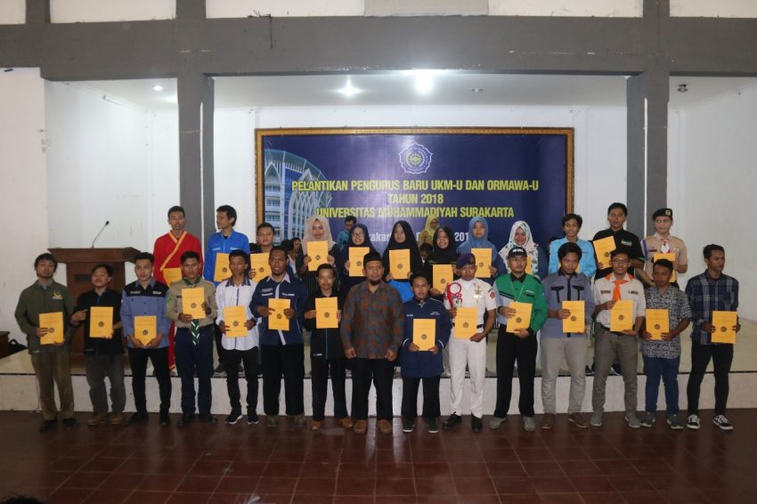 Kemeriahan Pelantikan Ormawa UMS 2018