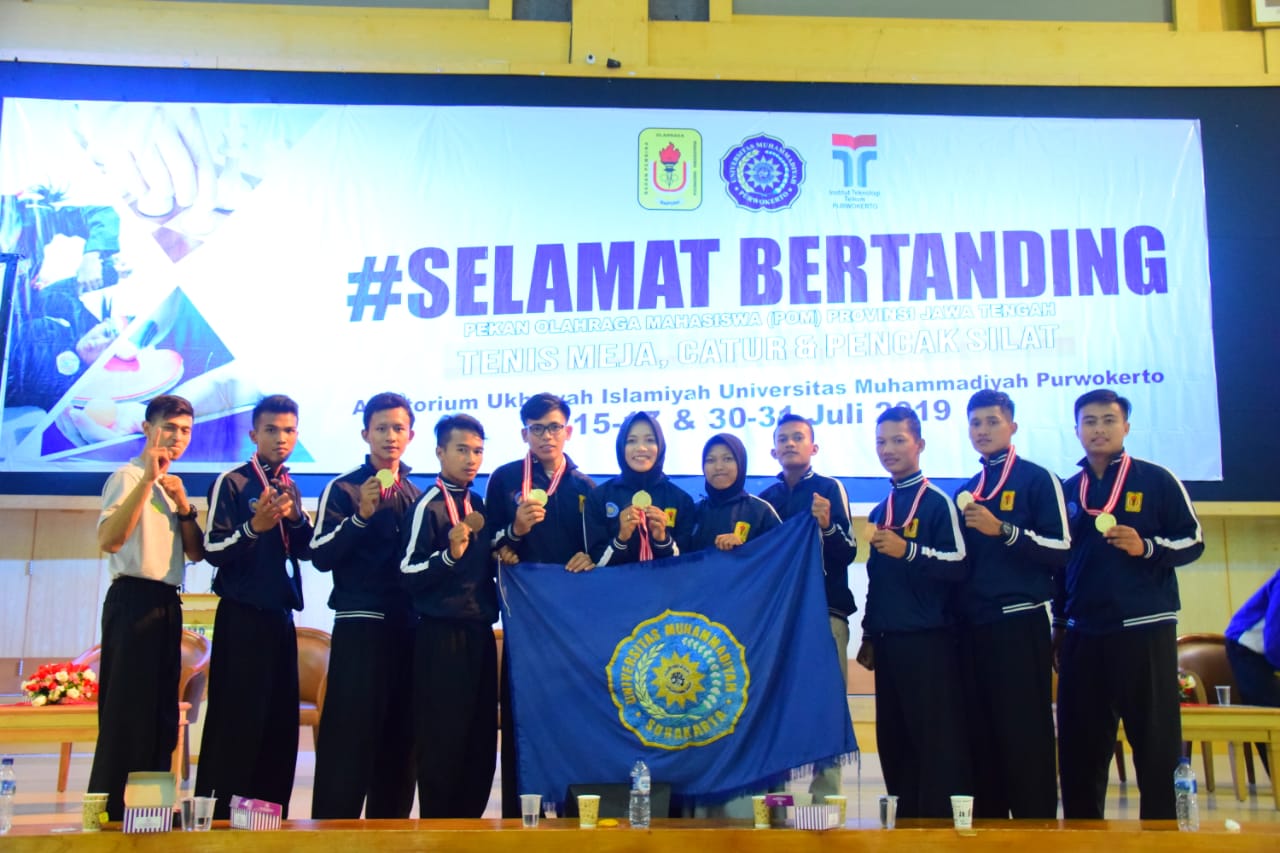 Jalani Laga Berat, Tim Tapak Suci UMS memperoleh 5 Medali Emas.