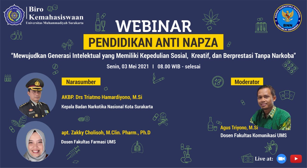 WEBINAR PENDIDIKAN ANTI NAPZA 2021