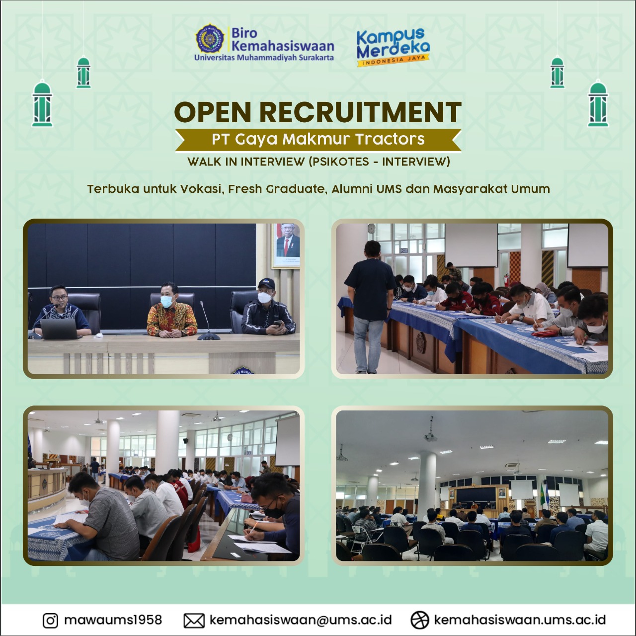 Press Release Campus Hiring PT Gaya Makmur Tractors 2022