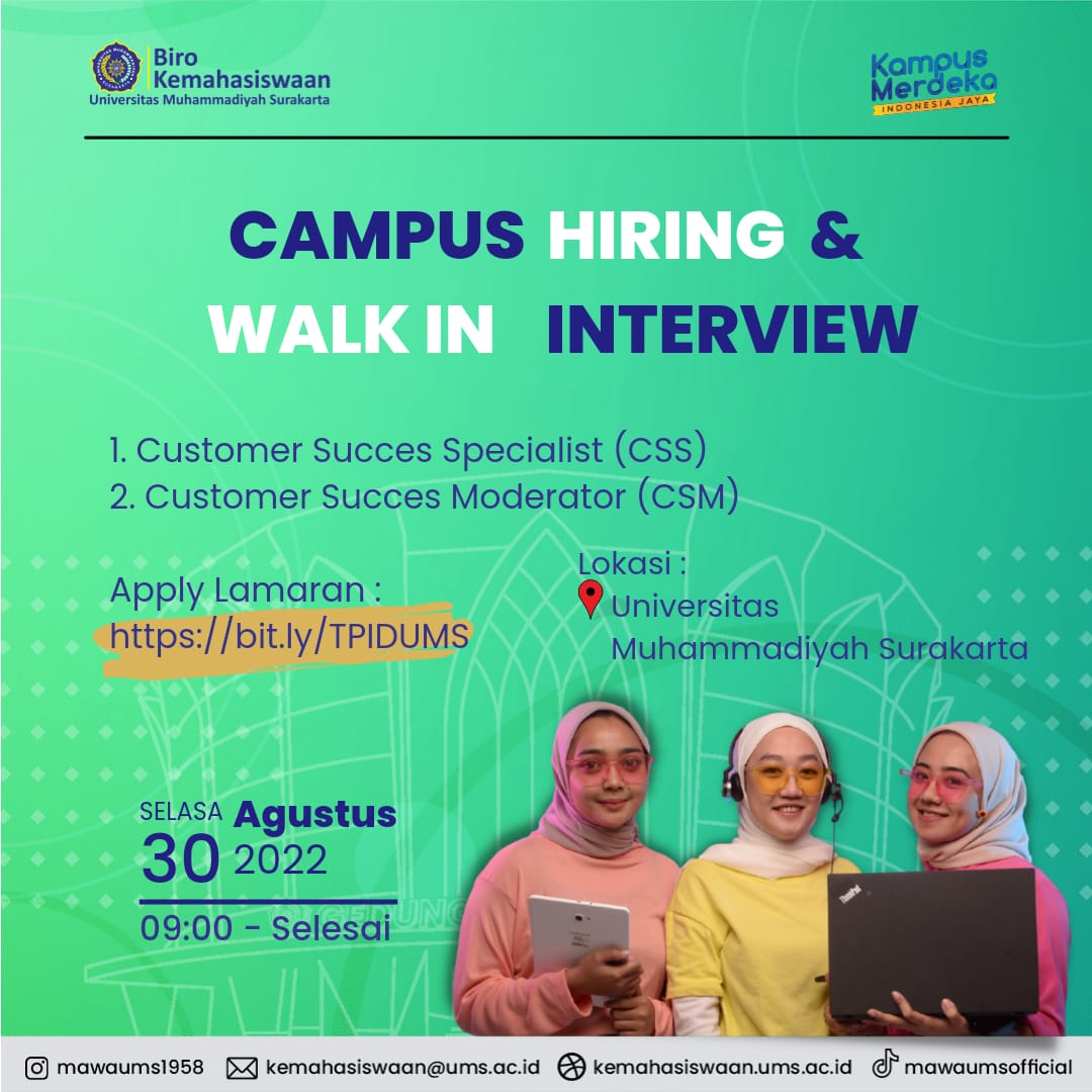 CAMPUS HIRING & WALK IN INTERVIEW