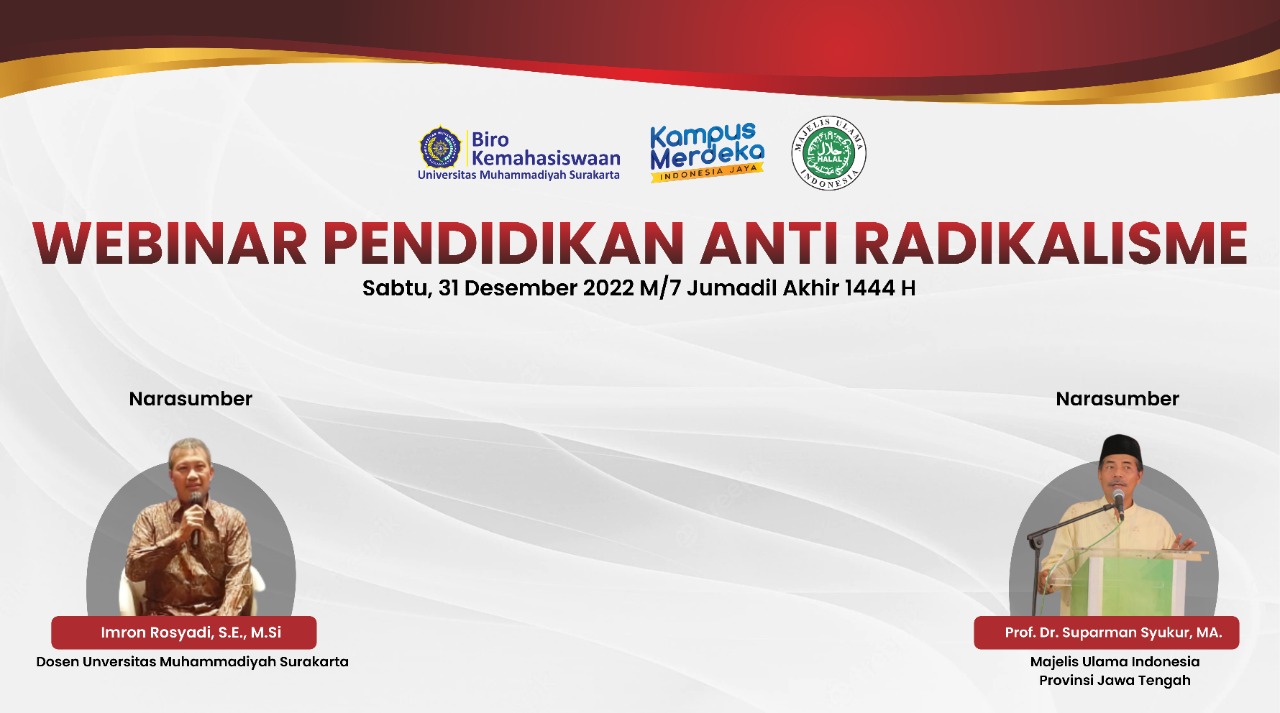 Press Release Webinar Pendidikan Anti Radikalisme “Kenali dan Tangkal Radikalisme”