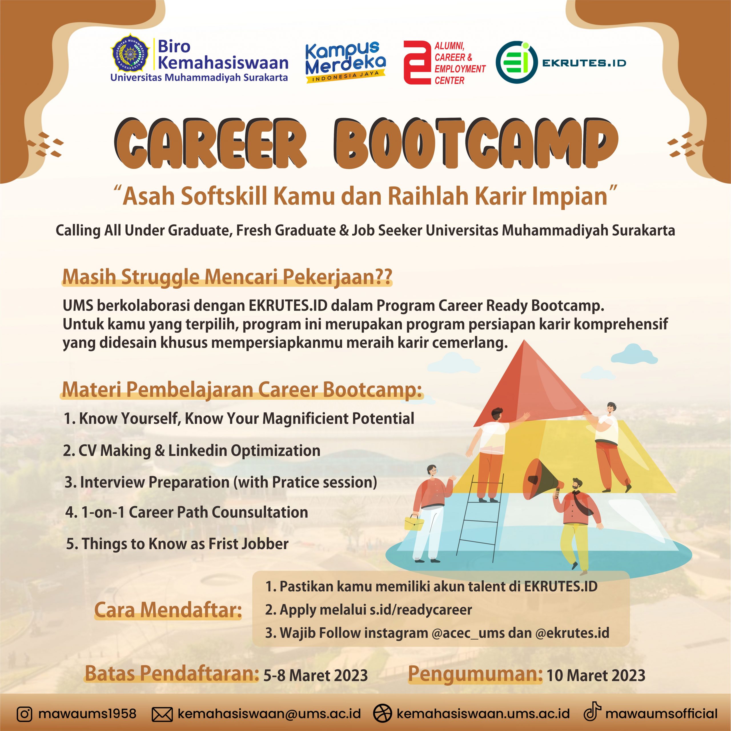 CAREER BOOTCAMP UMS x EKRUTES.ID