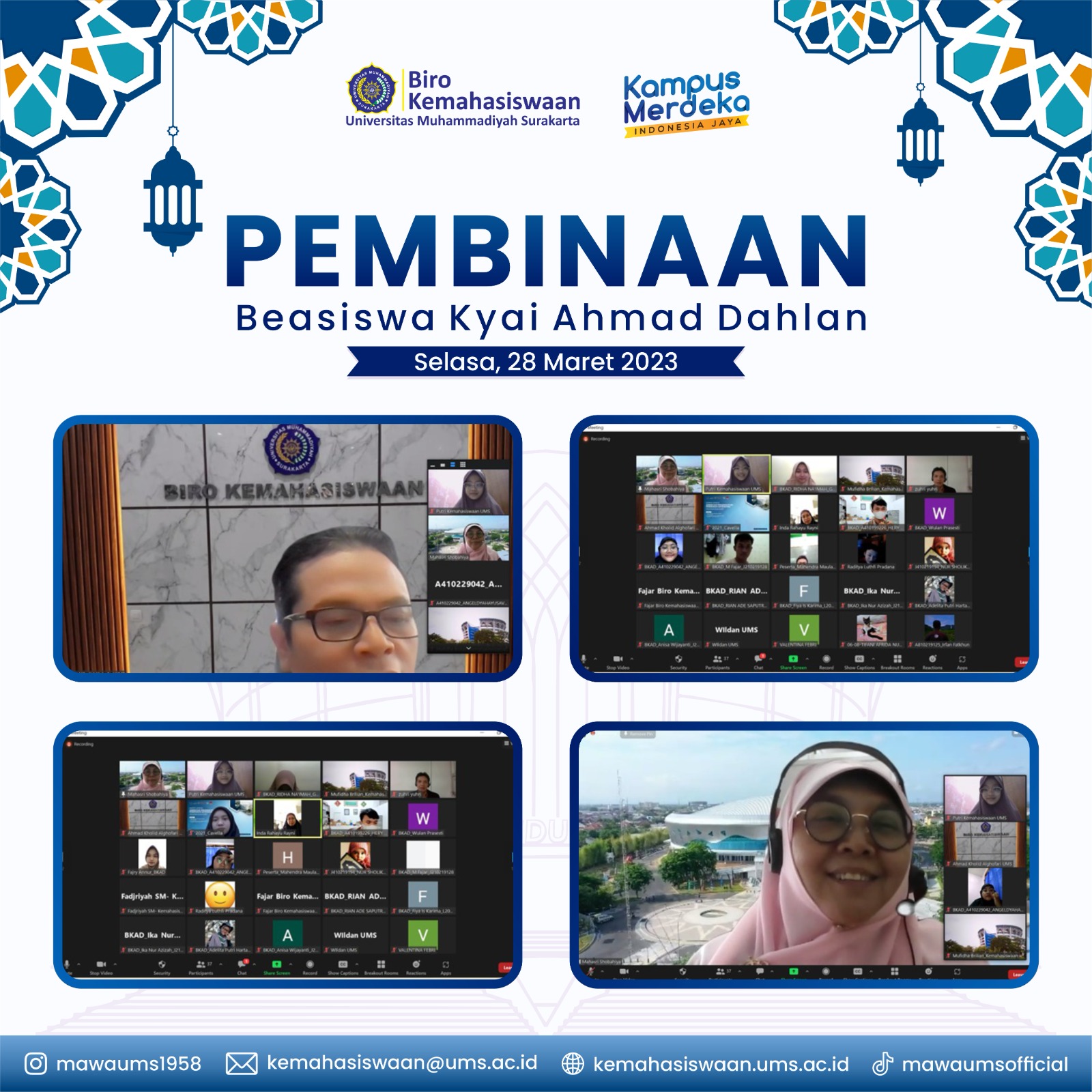Pembinaan Mahasiswa Penerima BKAD