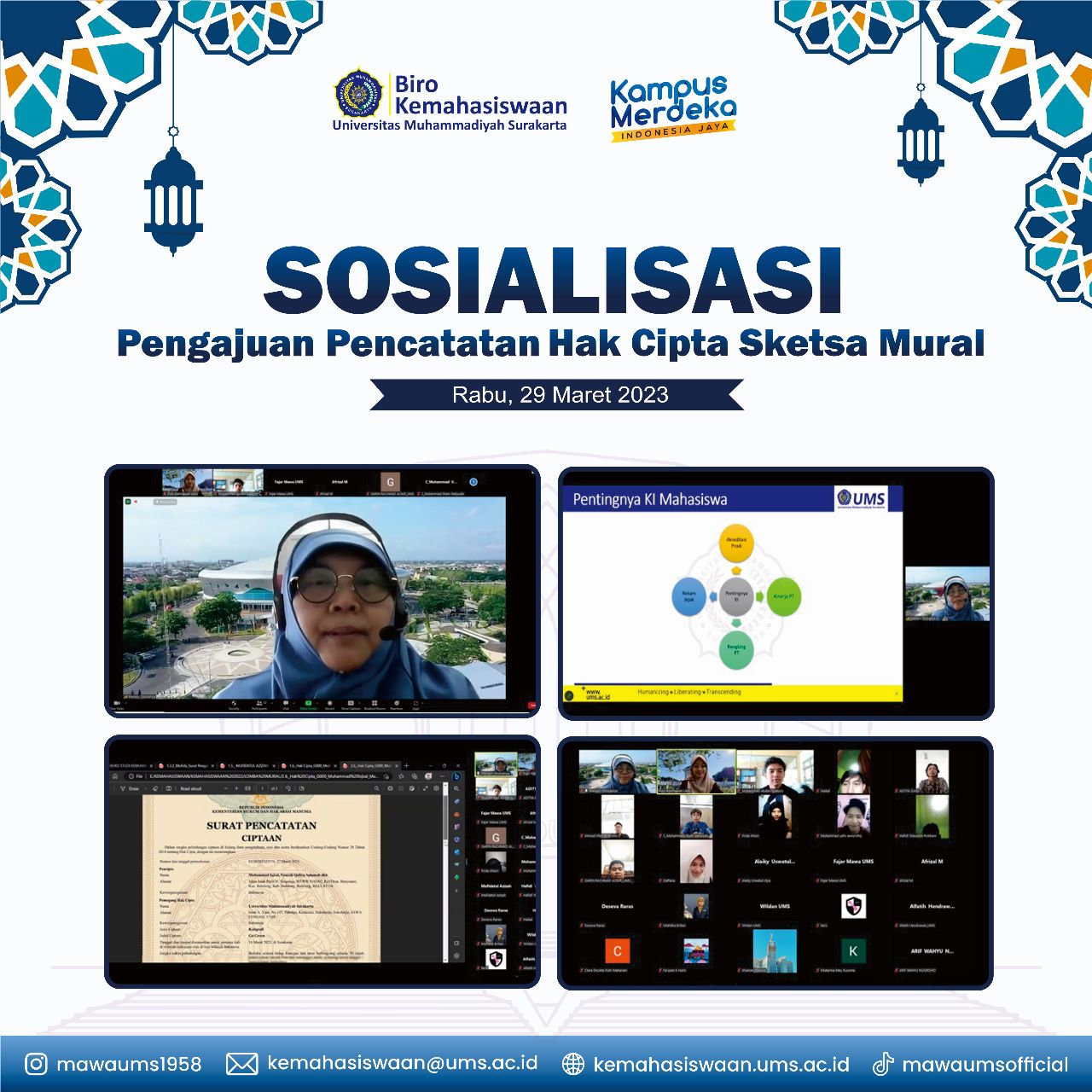 Sosialisasi Pengajuan Pencatatan Hak Cipta Sketsa Mural