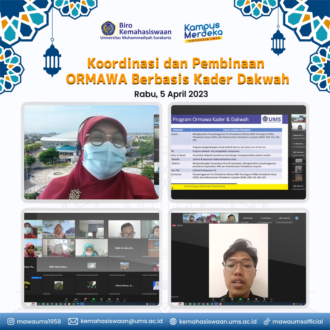 Koordinasi dan Pembinaan ORMAWA Berbasis Kaderisasi & Dakwah