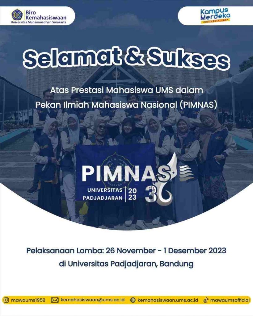 Pekan Ilmiah Mahasiswa Nasional (PIMNAS) Dan NON PIMNAS Ke-36 – Biro ...