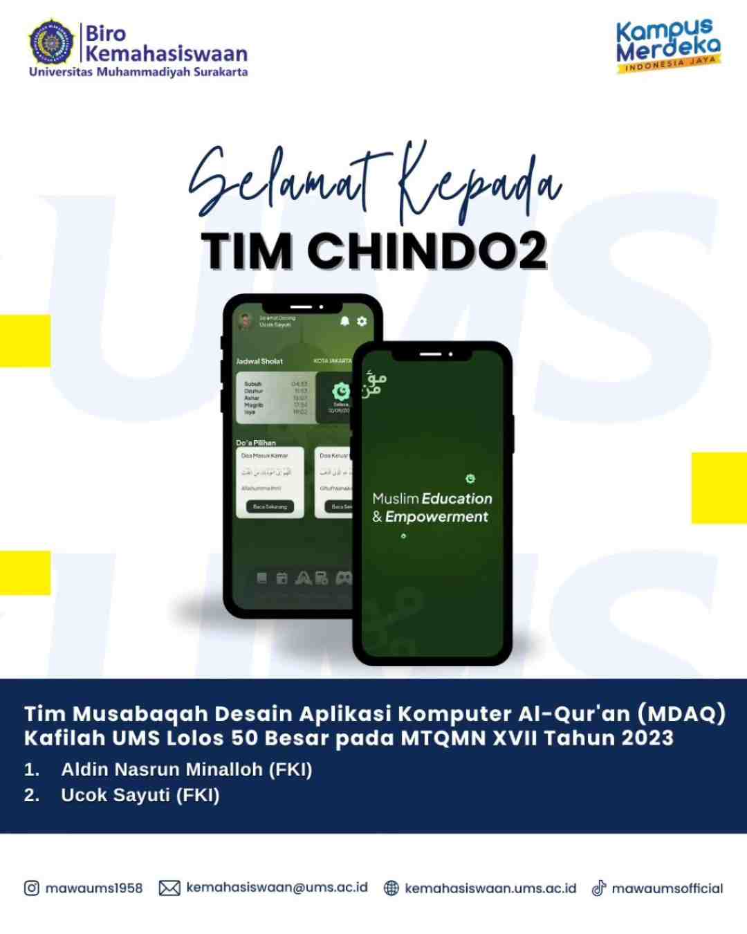 Tim Chindo2 Tim Musabaqah Desain Aplikasi Komputer Al-Qur’an