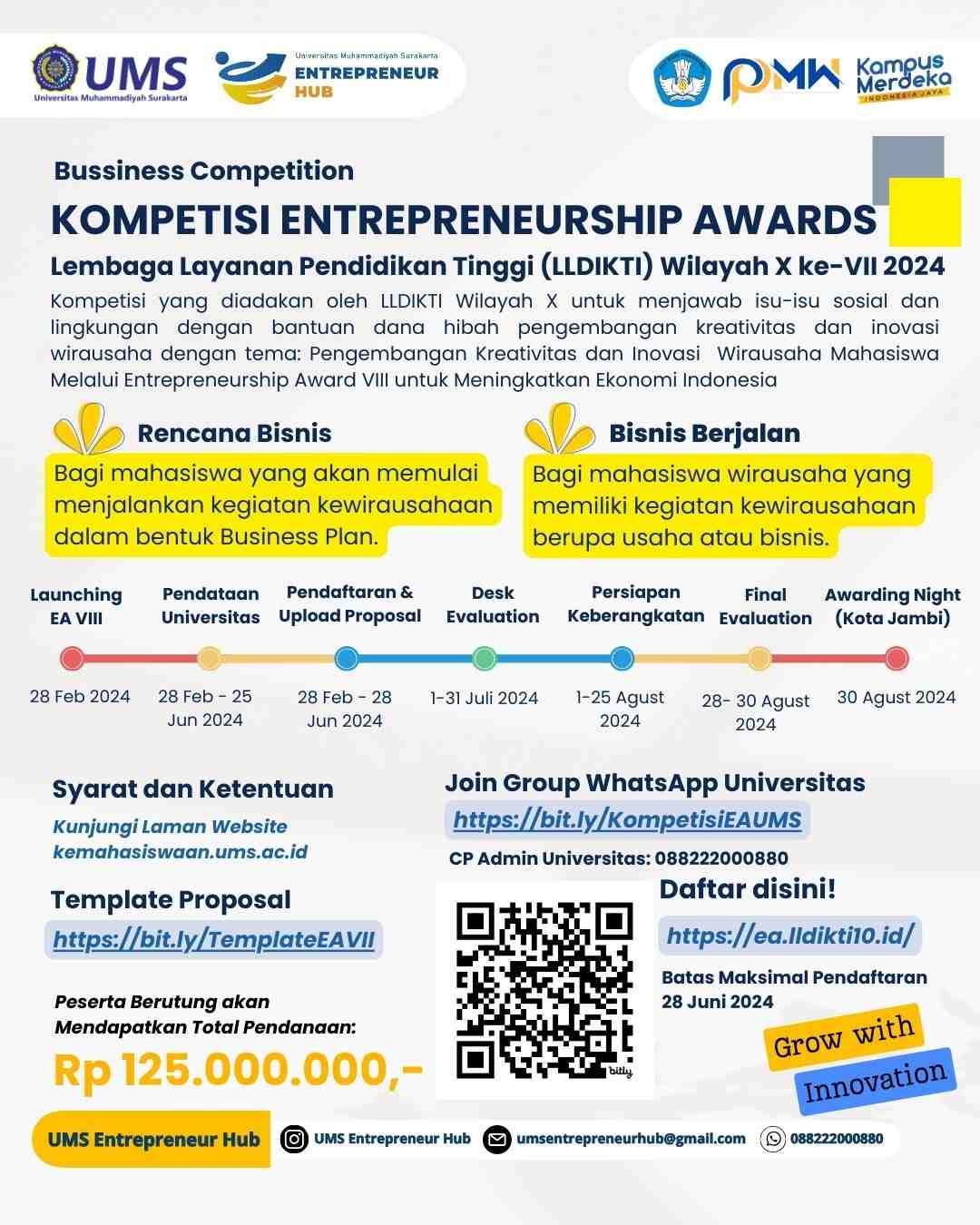 KOMPETISI ENTREPRENEURSHIP AWARD LLDIKTI X Ke-VII