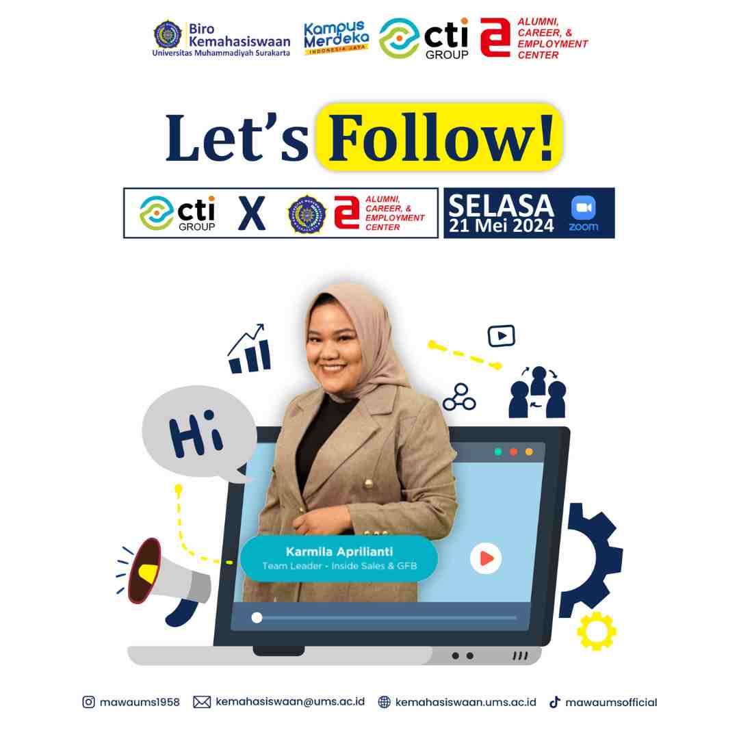 Ikutilah Webinar Softskill CTI Group X UMS