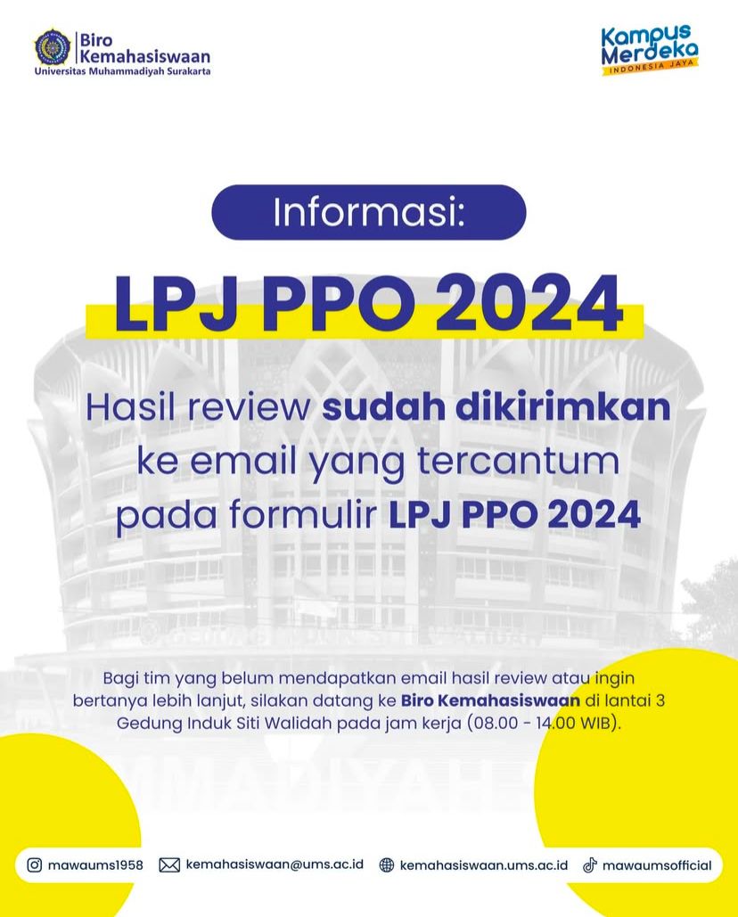 Informasi LPJ PPO 2024