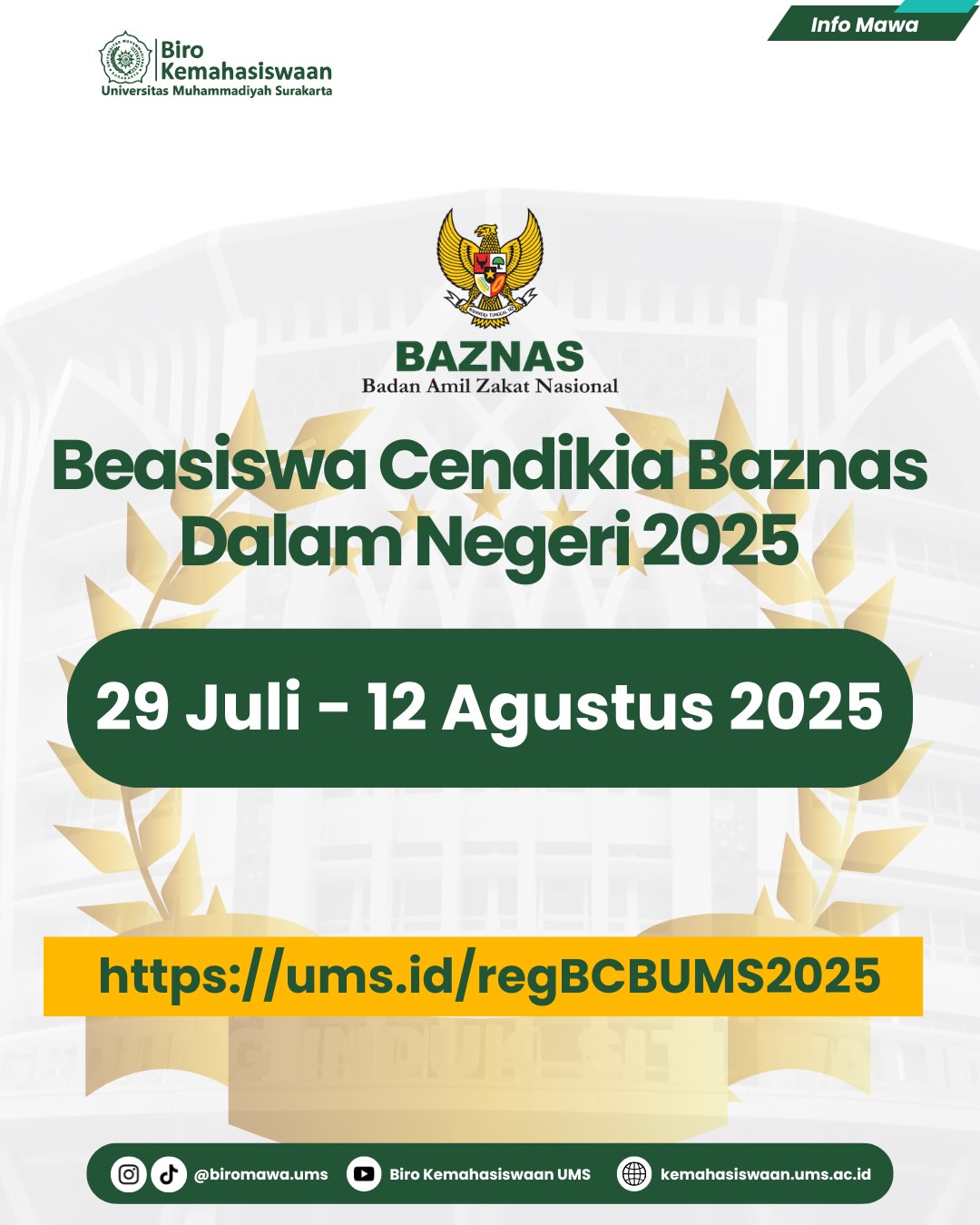 Dibuka Pendaftaran Beasiswa Cendikia Baznas 2025